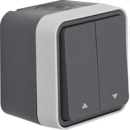 Berker Jalousieserienschalter M330753525 1polig Symbol Pfeil lichtgrau