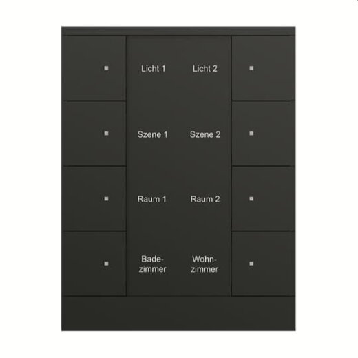 Busch-Jaeger Bedienelement SB/U8.0.11-885 8fach, schwarz matt