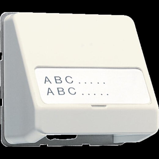 Jung Datenanschlussgehäuse, mit Schriftfeld, Thermoplast, Serie CD, weiß 554