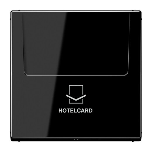 Jung Hotelcard-Schalter (ohne Taster-Einsatz), Hotelcard, Serie LS, schwarz LS590CARDSW