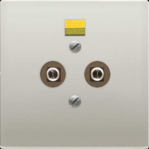 Jung Potentialausgleich-Steckdose, Serie LS, Edelstahl ES2965-2