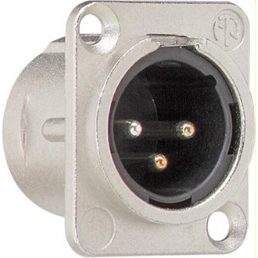 Gira Flanschstecker 003700 XLR 3-pol D-Serie Zubehoer 003700