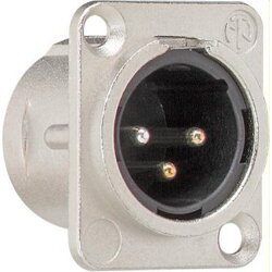 Gira Flanschstecker 003700 XLR 3-pol D-Serie Zubehoer 003700