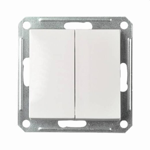 ELSO Doppelwechselschalter 361664 16A JOY reinweiß