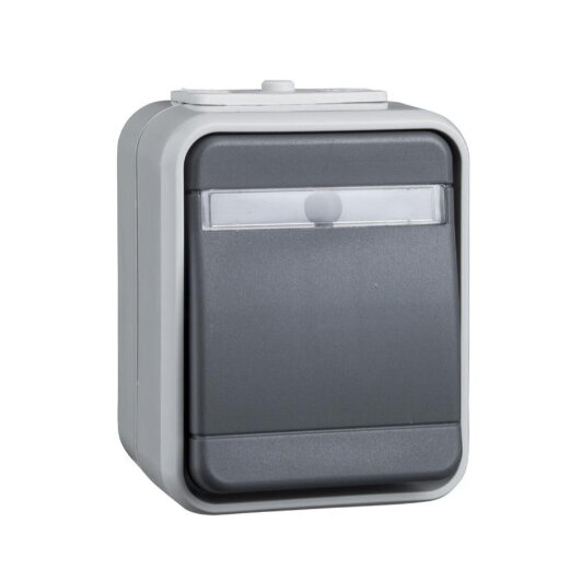 ELSO Universalschalter 441629 10A AquaTop licht/basaltgrau