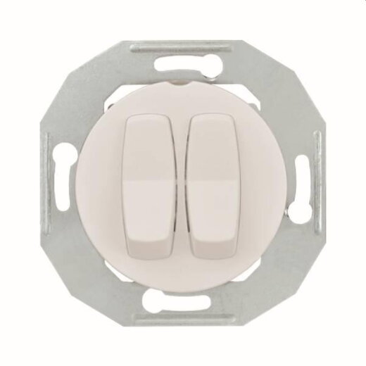 ELSO Serienschalter WDE011016 mit Zentralplatte ws Renova