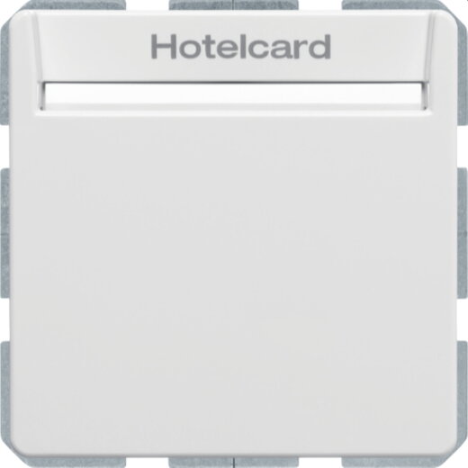 Berker Hotelcard-Schaltaufsatz 16406099 polarweiss samt 16406099