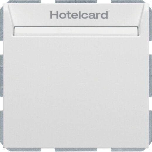 Berker Hotelcard-Schaltaufsatz 16409909 polarweiss matt 16409909