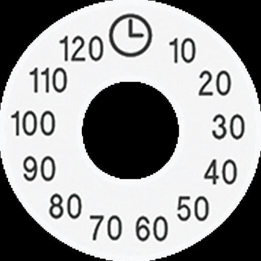 Jung Skalenscheibe, Symbole 10...120, alpinweiß SKS11120-20WW