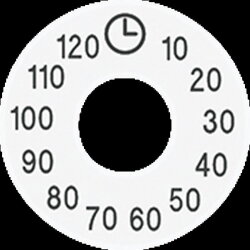 Jung Skalenscheibe, Symbole 10...120, alpinweiß...