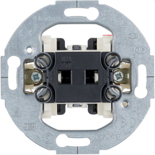 Berker Aus-/Wechselschalter 16AX Tragring rund 30360116