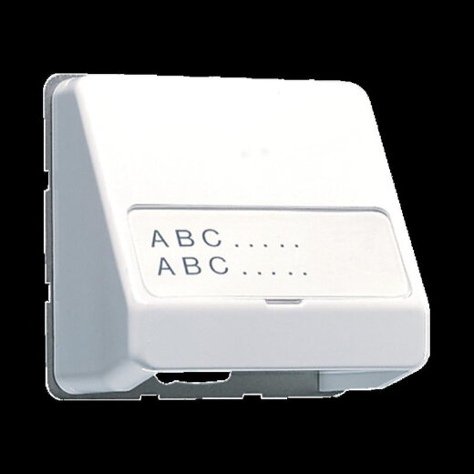 Jung Datenanschlussgehäuse, mit Schriftfeld, Thermoplast, Serie CD, alpinweiß CD554WW