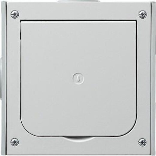 Gira Einbaudose 011800 Leergehaeuse UP m. Klappd. Alu