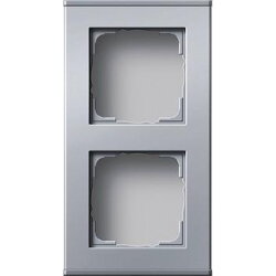 Gira Profil 136226 2fach 55 Aluminium