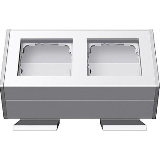 Gira Profil 119227 2fach + Befestig.winkel 55 rw