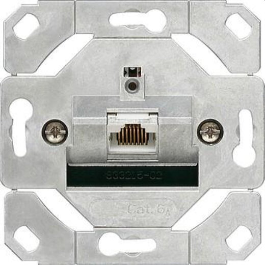Gira Anschlussdose 245100 Einsatz 1fach Cat.6A Schneidklemm