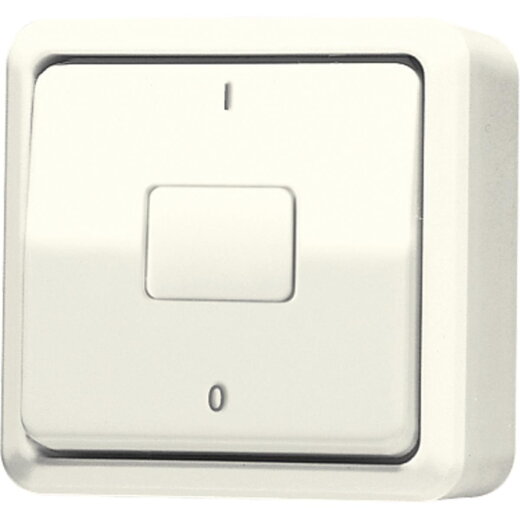 Jung Wippschalter, Aus 2-pol., 10 AX 250 V ~, AP 600, weiß 602A