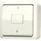 Jung Wippschalter, Aus 2-pol., 10 AX 250 V ~, AP 600, weiß 602A