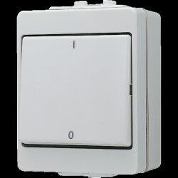 Jung Wippschalter, Aus 3-pol., 16 AX 400 V ~, IP 44,...