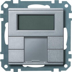 Merten Taster MEG6212-0460 2fach plus aluminium