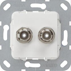 Gira Anschluss 563003 BNC 2fach reinweiss