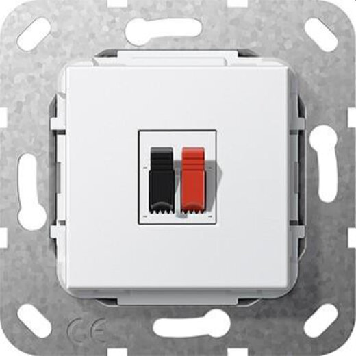 Gira Anschluss 569203 Einsatz 1fach reinweiss