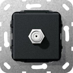 Gira Buchse 565010 Einsatz Kupplung schwarz matt