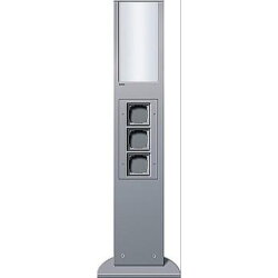 Gira Säule 134926 769mm Lichtelement 3xLeer Alu