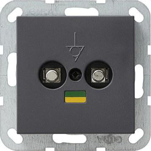 Gira Potentialausgleich 040528 2fach System 55 anthrazit