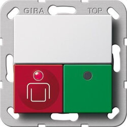 Gira Ruftaster 0290203 Rufsystem 834 System55 reinweiss