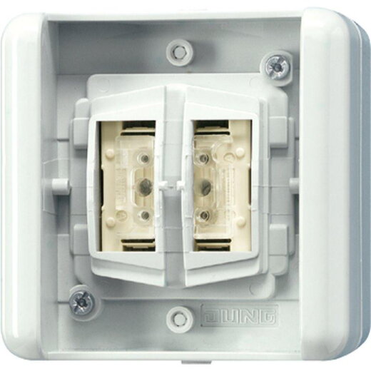 Jung KNX Taster BA ? Tasterstellung ? 2fach, WG 800 8472.01LEDW