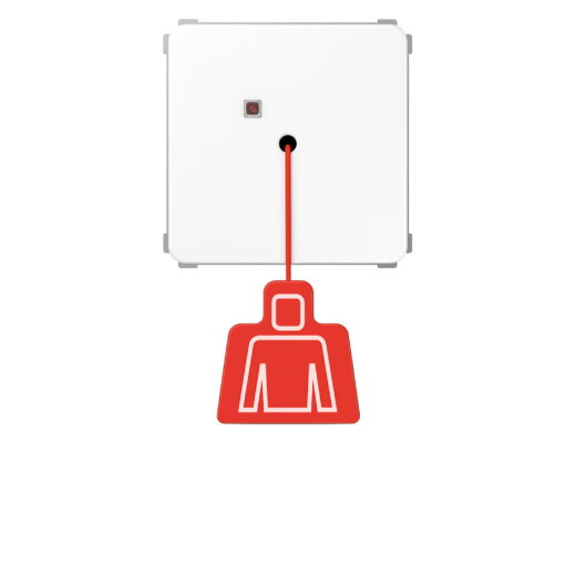 Jung Notrufsystem Zugtaster, Serie CD, alpinweiß NRSCD0834ZTWW