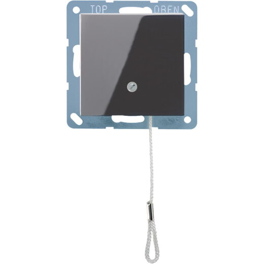 Jung Zug-Wechselschalter, Serie A, schwarz A506BFNUZSW