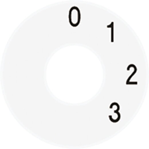 Jung Skalenscheibe, Symbol 3-Stufen-Schalter, alpinweiß SKS1101-4WW