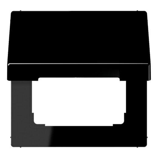 Jung Klappdeckel mit Rückstellfeder, Thermoplast, Serie LS, schwarz LS990BFKLSW