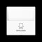Jung Hotelcard-Schalter (ohne Taster-Einsatz), Hotelcard, Serie AS/A, alpinweiß A590CARDWW