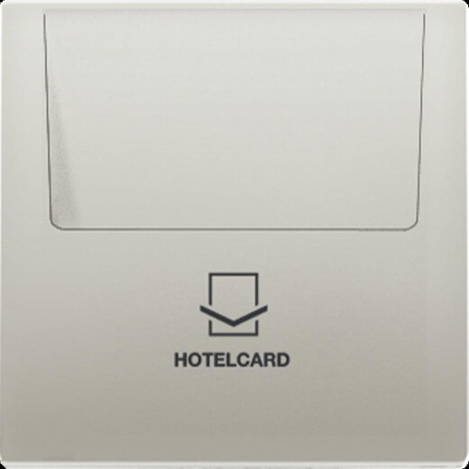 Jung Hotelcard-Schalter (ohne Taster-Einsatz), Hotelcard, Serie LS, Edelstahl ES2990CARD