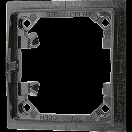 Jung Halteplatte 1fach, Serie A, schwarz AS90HP