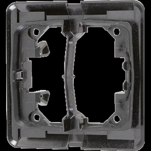 Jung Halteplatte 2fach, Serie CD/LS, schwarz CD95HP