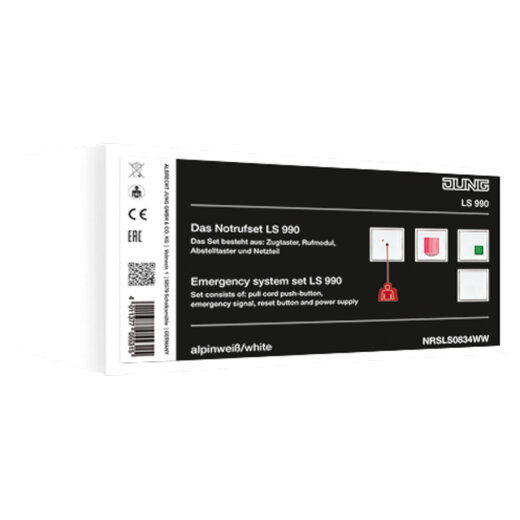 Jung Notrufset, Serie LS, alpinweiß NRSLS0834WW