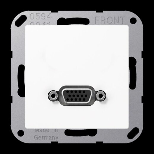 Jung Multimedia-Anschlusssystem VGA, Serie AS/A, alpinweiß MAA1102WW