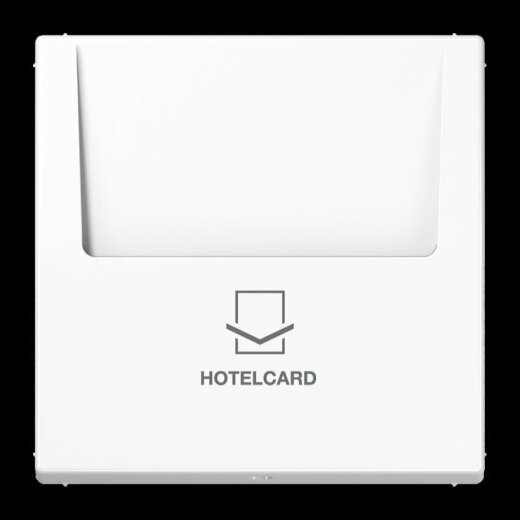 Jung Hotelcard-Schalter (ohne Taster-Einsatz), Hotelcard, Serie LS, alpinweiß LS590CARDWW