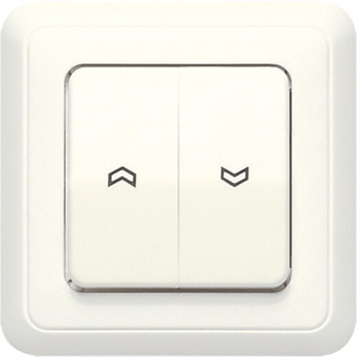 Jung Wippe, mit Pfeilsymbolen, mit Rahmen, Duroplast, ST 550, weiß 5509VUV