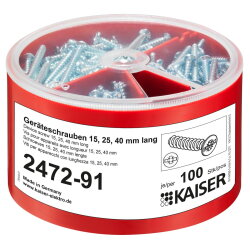 Kaiser Geräteschrauben-Box ?3,2xLänge...