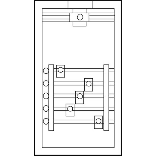 ABN Braun Anschlussgehäuse GAG136N 5x250A Sammelsch. komplett GAG136N