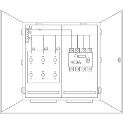 ABN Braun Wandlerschrank Thüringen WS35X1382N 4polig...