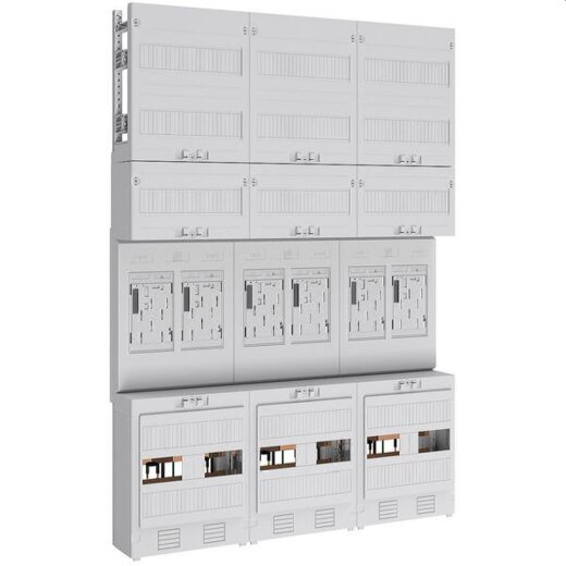 ABN Braun Zählerplatz eHZ 6Z mit Klemmstein/OKK 5polig EZ37360