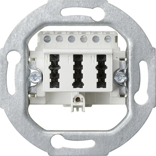 Gira Anschlussdose 003302 TAE 3x6-6 NFN weiss 003302