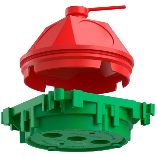 Kaiser Deckendose 1249-50 60mm 45Durchm. 1249-50