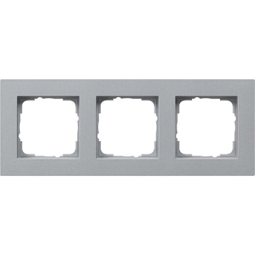 Gira Abdeckrahmen 0213255 3fach flach E2 F alu 0213255